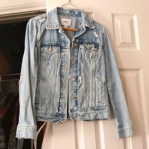 Old Navy Distressed Denim Jacket
